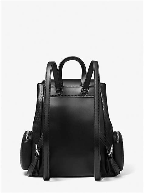 michael kors abbey medium perforated backpack|Abbey Medium Logo Backpack .